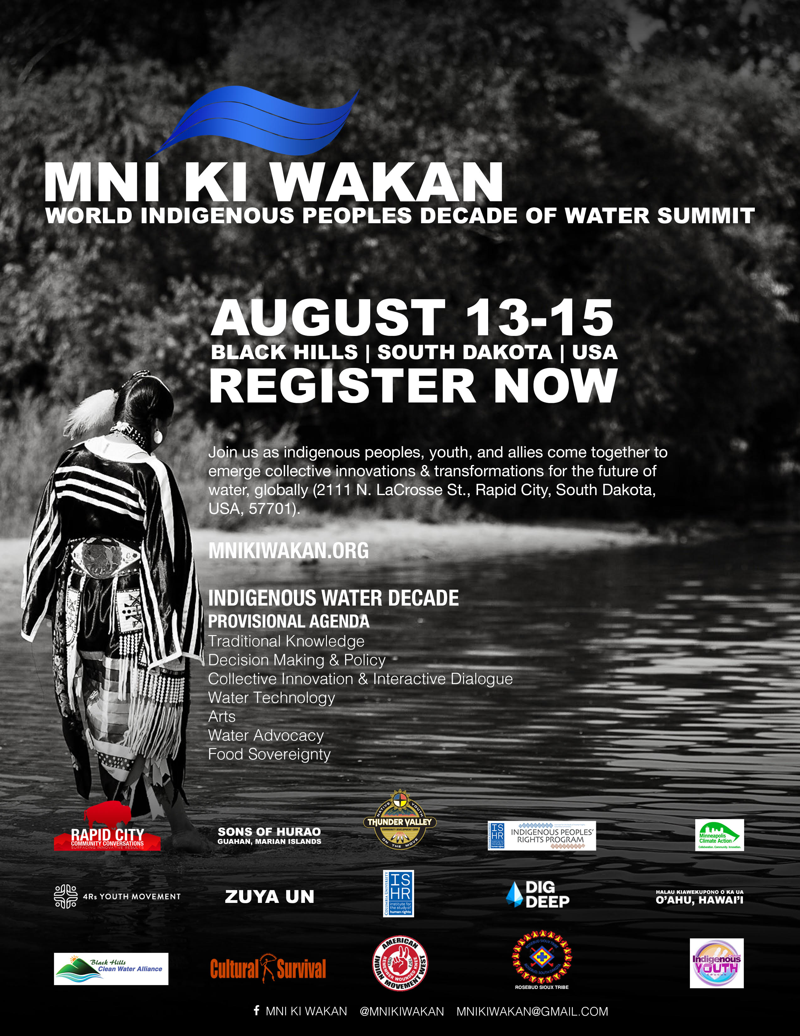 World Indigenous Peoples Decade Of Water Summit Mni Ki Wakan